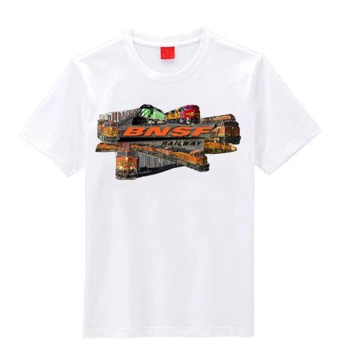 Burlington Northern Santa Fe BNSF Collage Train T-shirts XL