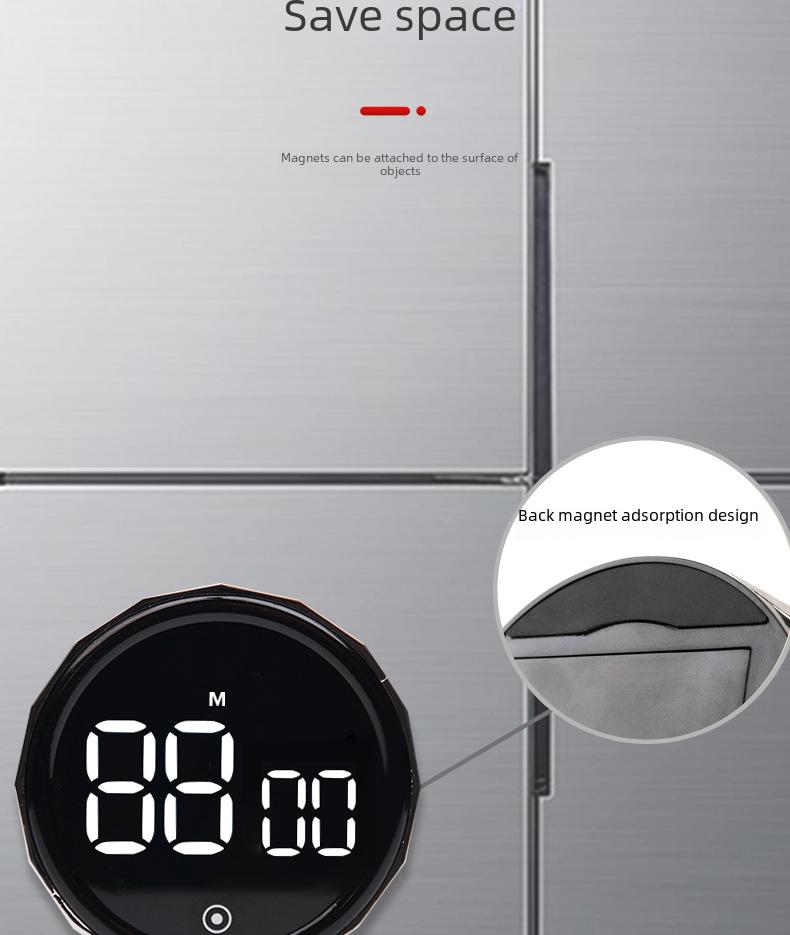 Rotating Magnetic Kitchen Timer for Baking & Learning