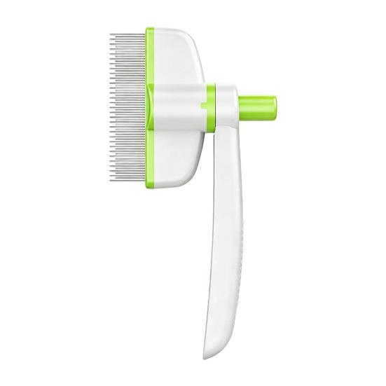 Self-Cleaning Pet Grooming Comb 180-Degree Rotatable Dog Detangling Brush Loose Fur Remover Comb for Long And Short Hair Cats Dogs