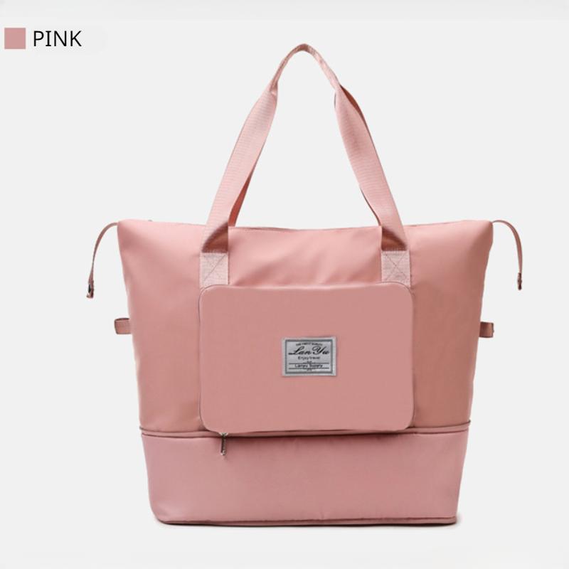 Folding Travel Bag for Men and Women Short Distance Portable Expansion Travel Luggage Bag Waiting for Parturition Storage Bag Fitness Yoga Bag