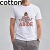 The Dude For President The Big Lebowski Retro Bowlings Jesus Tee Shirt Custom Aldult Teen Unisex Cotton T Shirt