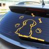 Cute Puppy Rear Window Reflective Car Wiper Sticker