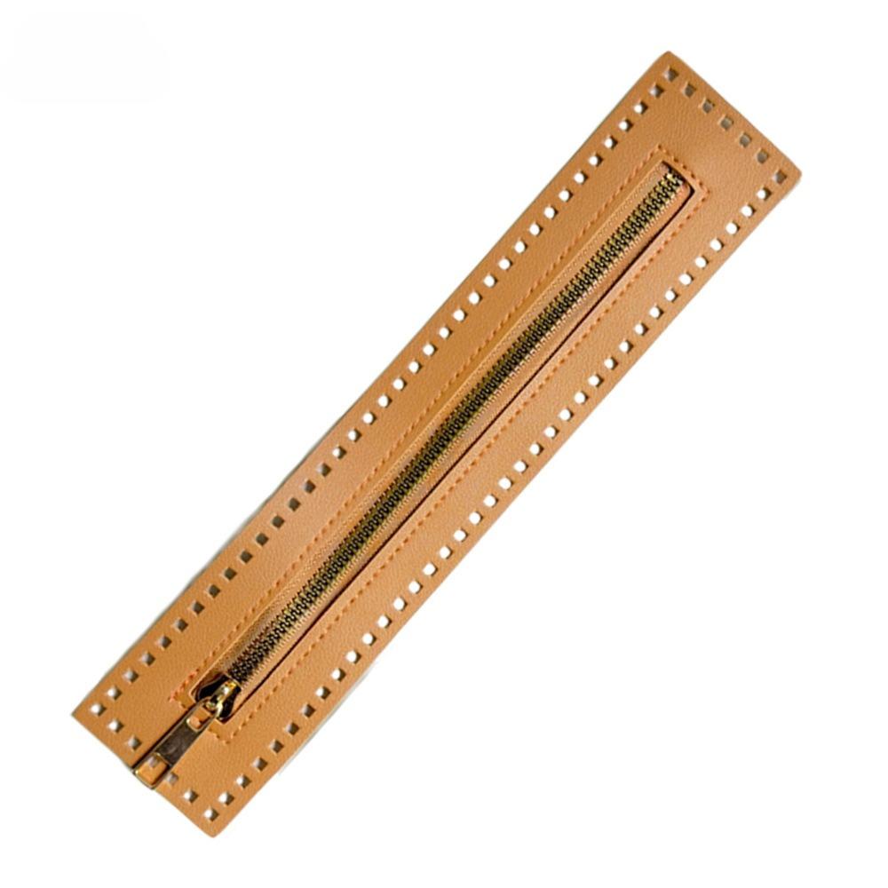 Bandă PU 27cm Fermoar Metal Culoare Aurie DIY Accesorii Genți Croșetate pentru Genți Handmade