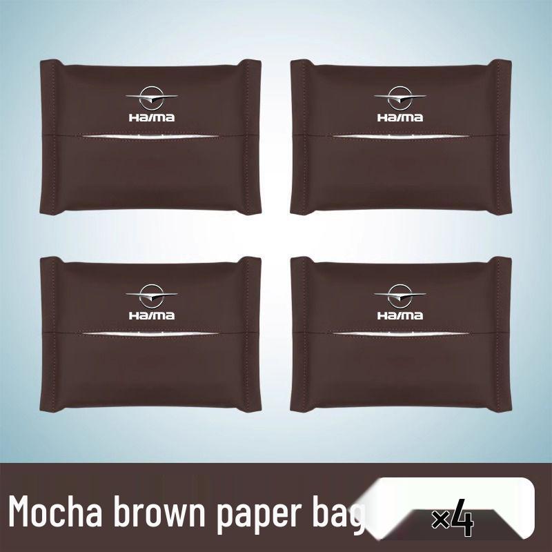 Haima Car Tissue Box Bag - Leather Headrest Pull-Out for 7X, 8SM, 3S, 5 Familia, Xing Models