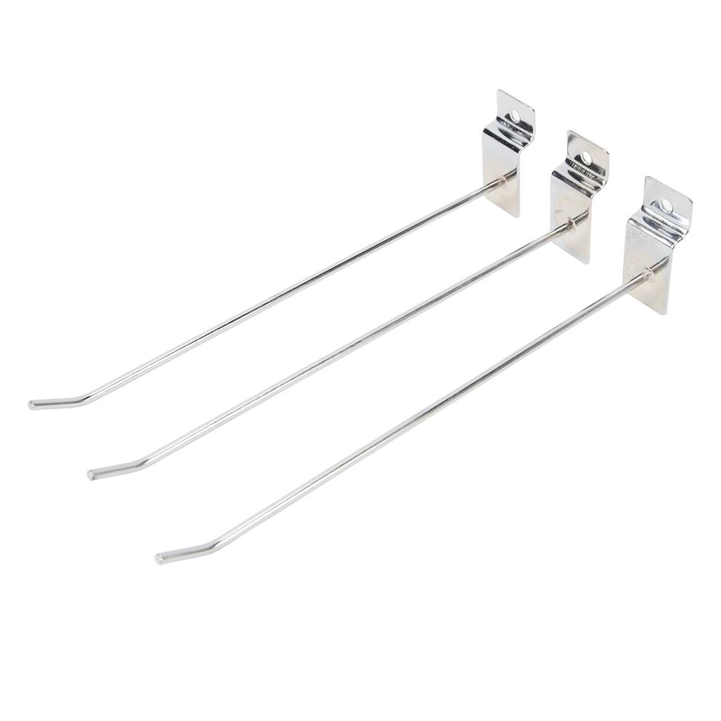 50PCS Slot Board Hook 20cm 3.3mm Aluminum Alloy Slat Wall Hanging Hook for Home Shopping Mall