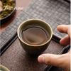 120ml Boutique Yue Kiln Celadon Lotus Exquisite Cup Tea Cup Retro Kung Fu Tea Master Cup Ceramic Single Personal Cup Drinkware