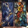 Bemalte Marmor Handyhülle Cover für Redmi 13C 10C Note 13 12 10 11 Pro Plus 7 8T K40 K50 Gaming Pro Plus 5G Weiche Hülle Capa Tasche
