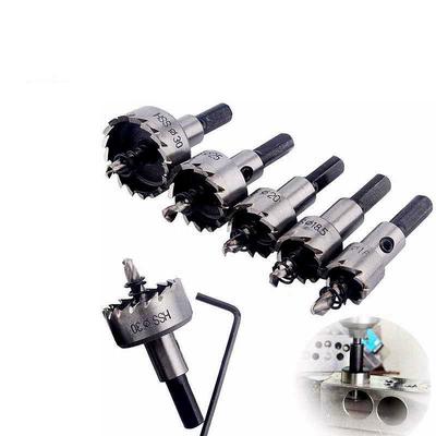 Carbide Tip HSS Drill Bit Hole Saw Set Stainless Steel Metal Alloy 16/18.5/20/25/30mm