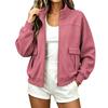 Women's Casual Long Sleeve Stand Collar Jacket