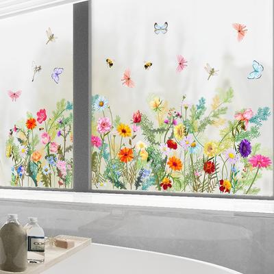 1 Stück Schmetterling Blumen Wandaufkleber Für Wohnzimmer Schlafzimmer Hintergrund Wanddeko Raumdekoration Aufkleber Tapete KTY