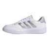 adidas CourtBlock White Silver Metallic Women Sneakers Cloud-White Grey-Two IF6465
