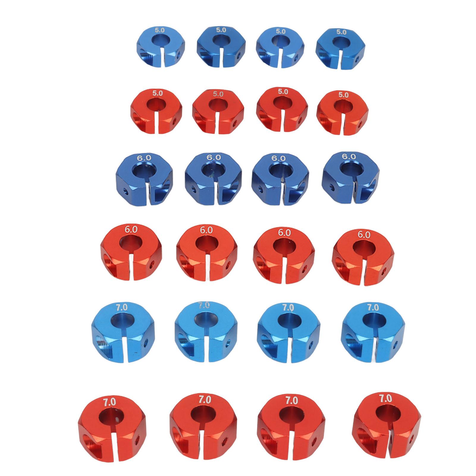 

8PCS колесо RC шестигранний алюмінієвий сплав 12 мм колесо привід шестигранний адаптер втулки з штифтами для моделі Redcat 1/10 RC 5mm/0.20in