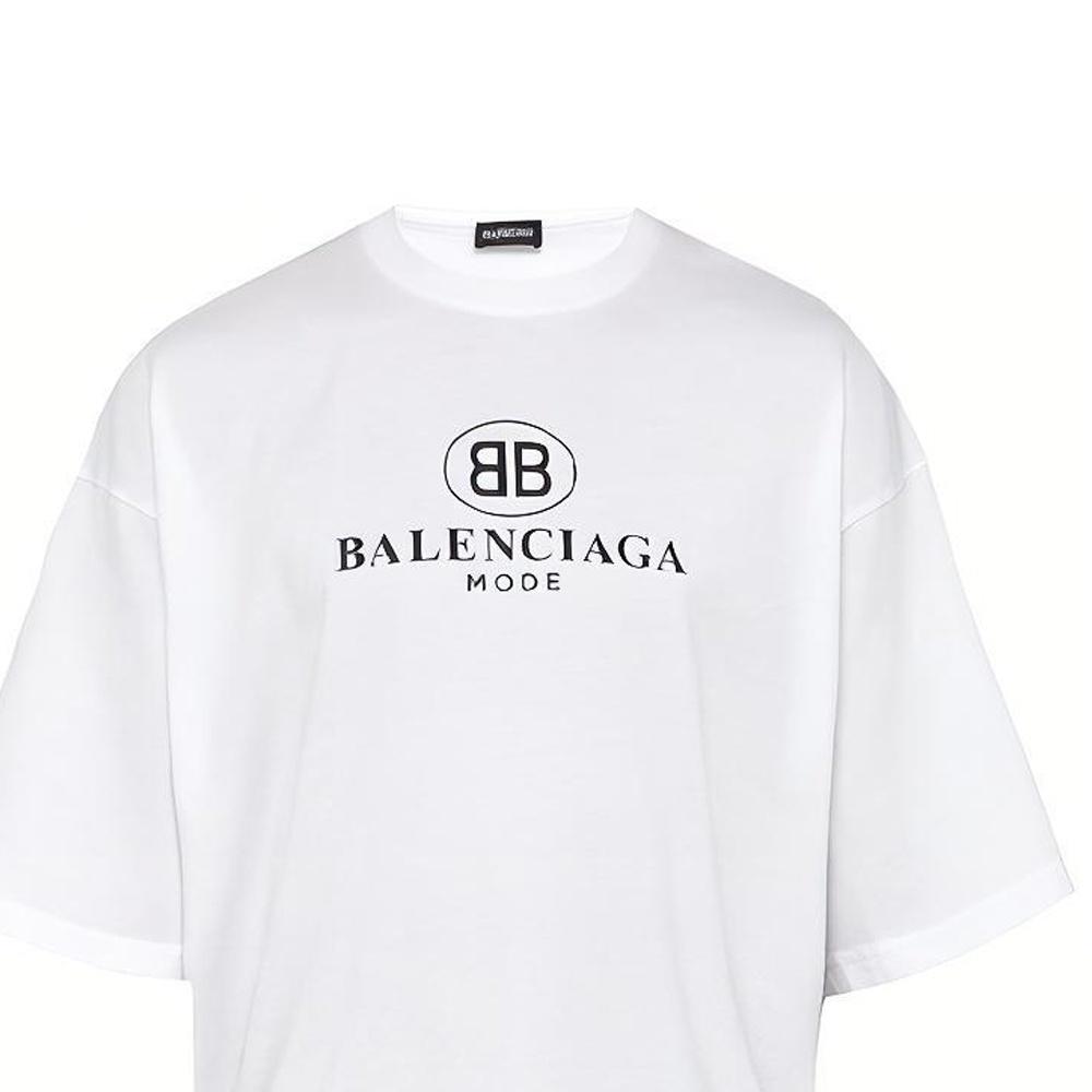 Balenciaga T Shirt Regular Fit Men's White 556150TYK239000