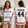 Novo Filme Off Campus Briar University Camisa Graham 44 LOGAN 22 DI LAURENTIS 66 Tucker 46 Camiseta Gola V Manga Curta