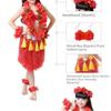 7/8Pcs Costume Hawaiian Costumes Wristbands Hula Dancer Costume  Hawaii Party Supplies