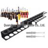 Heavy-Duty Wall-Mounted Wrought Iron Tool Storage Rack and Screwdriver Holder