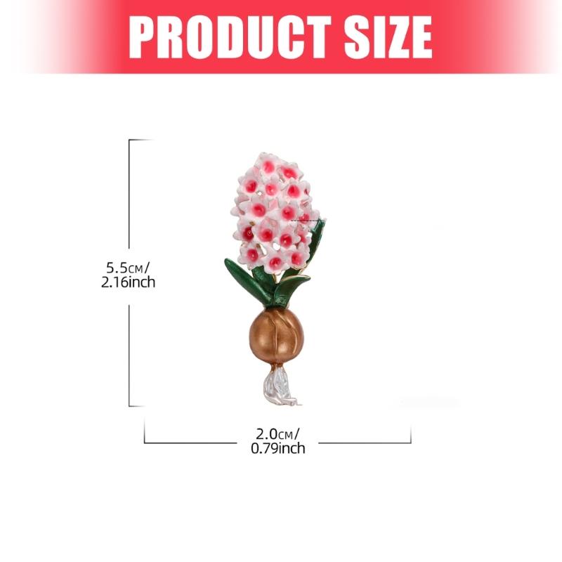 Fashionable Miniature Lavender Brooch Sophisticated Floral Lapel Badge Elegant Embellishment For Women Girls