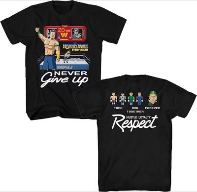 2025 John Cena Then Now Forever 8 Bit Adult T-Shirt Men Women Cotton Tees CrewNeck T Shirts Printing Clothes Breathable T-shirt