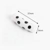 With Hole Curved Glass Beads 37 Styles Polka Dot Beads Lampwork Beads for 20pcs Diy Jewelry Making