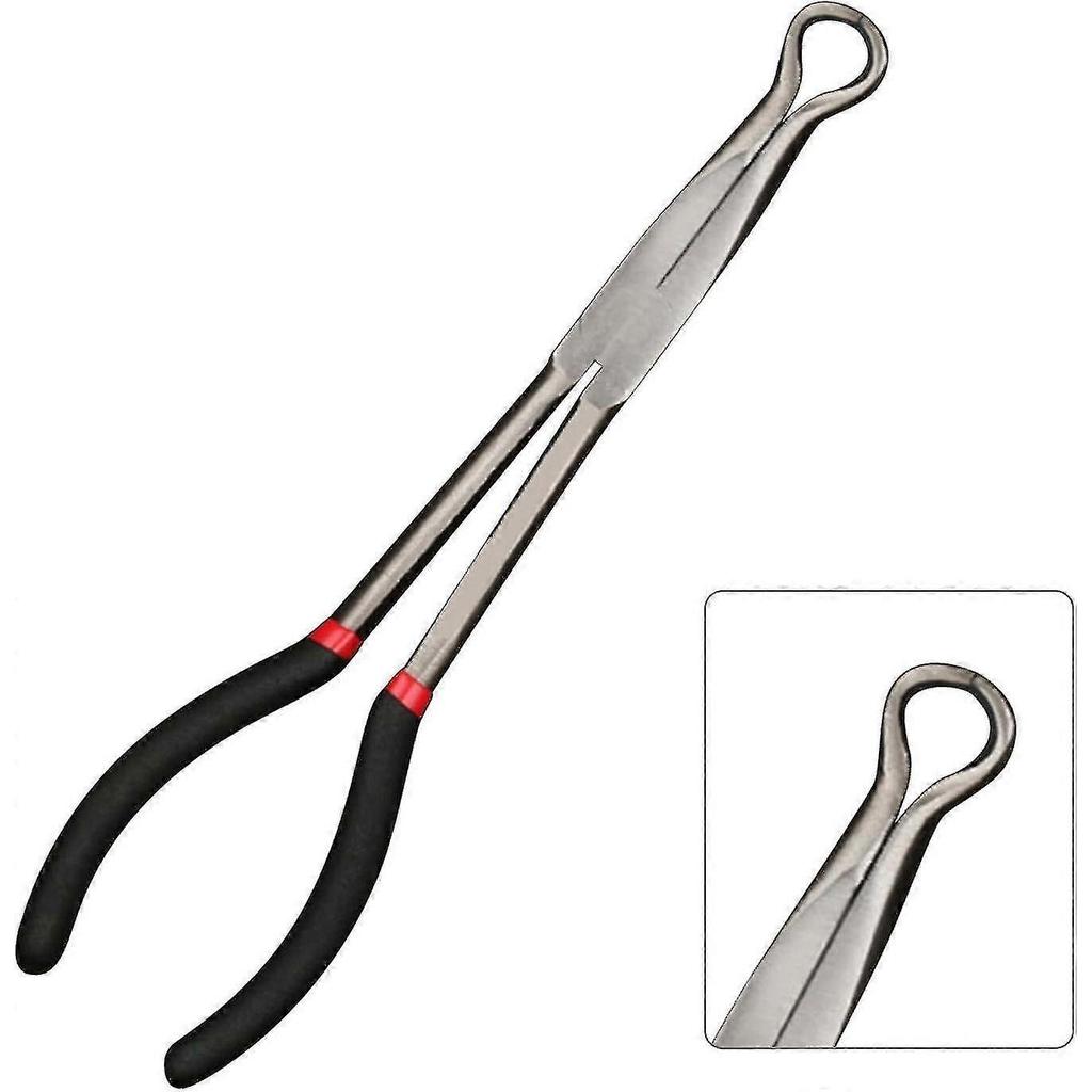 Electrical Disconnect Pliers, 11/16inch Long Spark Plug Removal Pliers, Fuel Line Pliers Car Soldering Aid Pliers Car Clamp Removal Tool - RIpj