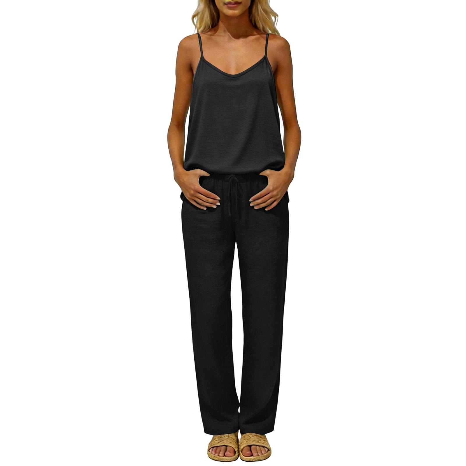 

Women s Color Loose Fitting Backless Sleeveless Pullover Top And Elastic Waist, Pocketless Shorts Set. XXXL