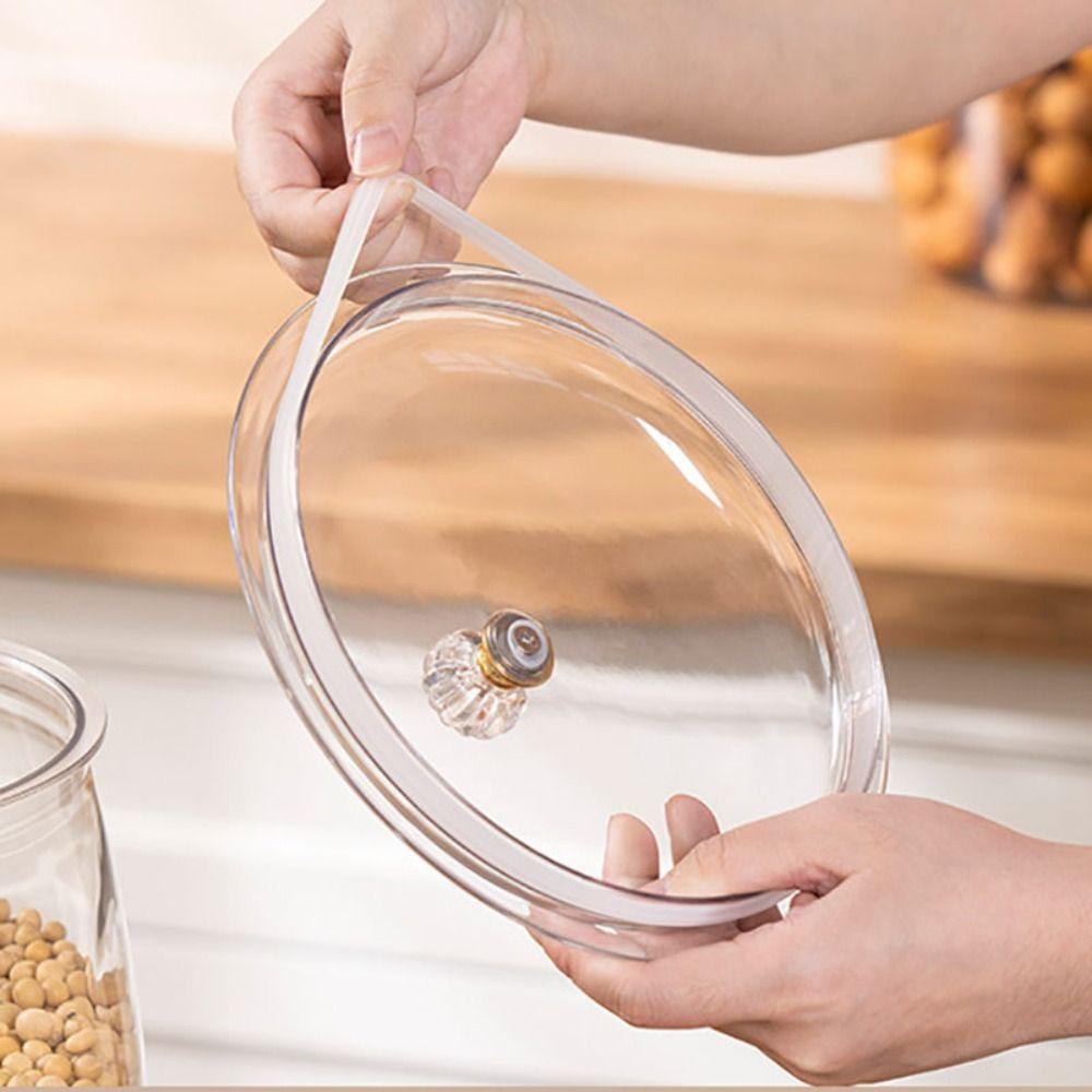 Transparent Grains Storage Box with Lid Food Storage Canister Multifunctional Candy Jar  Nuts