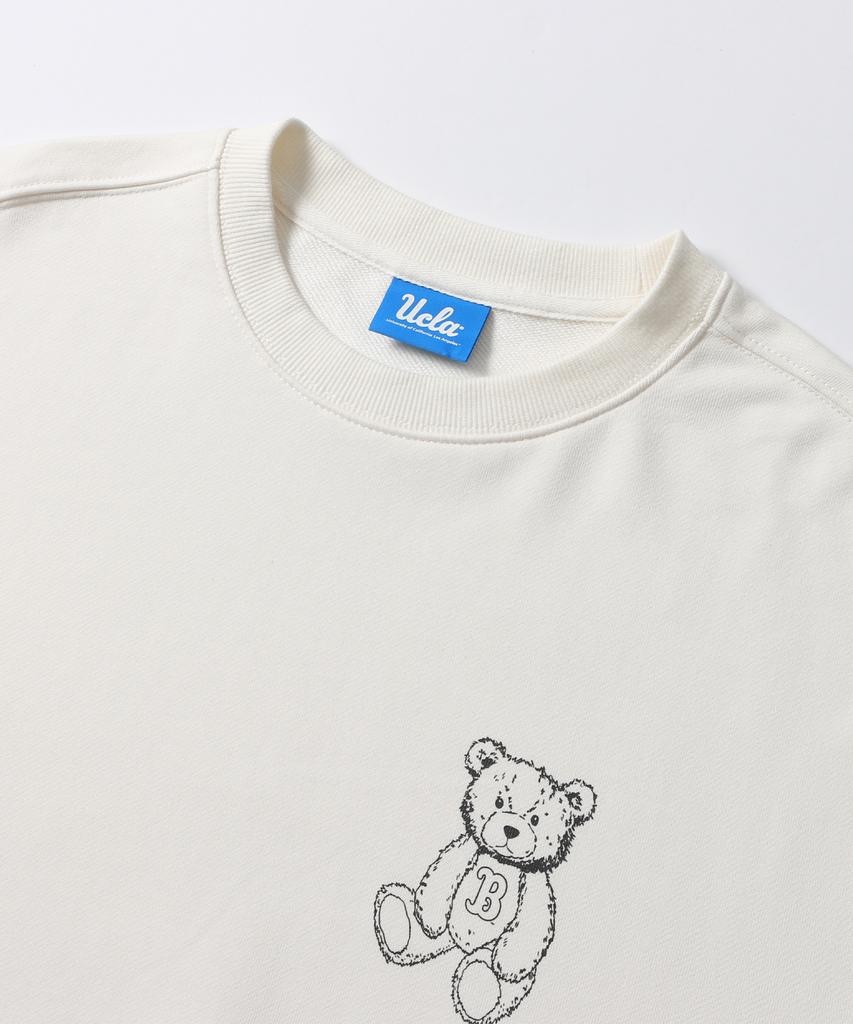 UCLA Bruins Small Bear Sweatshirt [O-White](Ubrlta3)