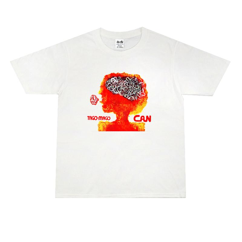 2025 European and American Rock Can Can Band Combination Album Personality Design Printed T-shirt Short Sleeve Pure Cotton
