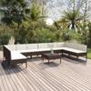 Day and Night - Day and Night Garden Furniture Set 11 Pieces and Brown Synthetic Rattan Cushions