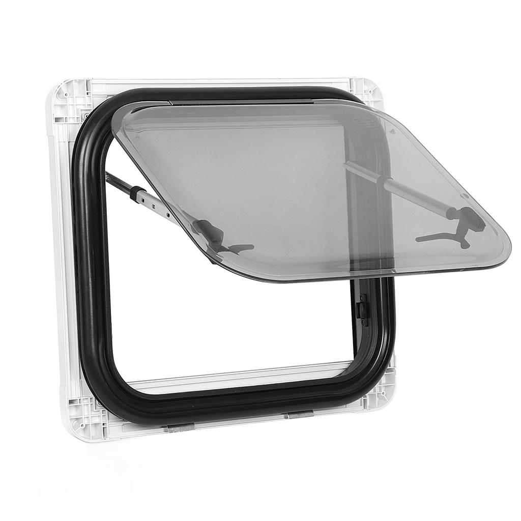 RV Push Out Window Double Layer Acrylic Glass UV Resistant Sound Heat Insulation External Exit Window with Insect Net