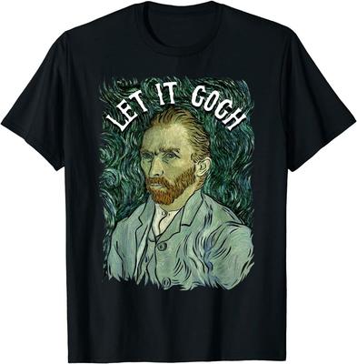 Let It Gogh Vincent Van Gogh Artist Funny Image Unisex T-Shirt