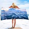 Microfiber Iceberg Beach Towel,Beach Towels Oversized, Quick Dry Sand Free Bath Towel Large, Absorbent Sup Soft Bathroom Towel
