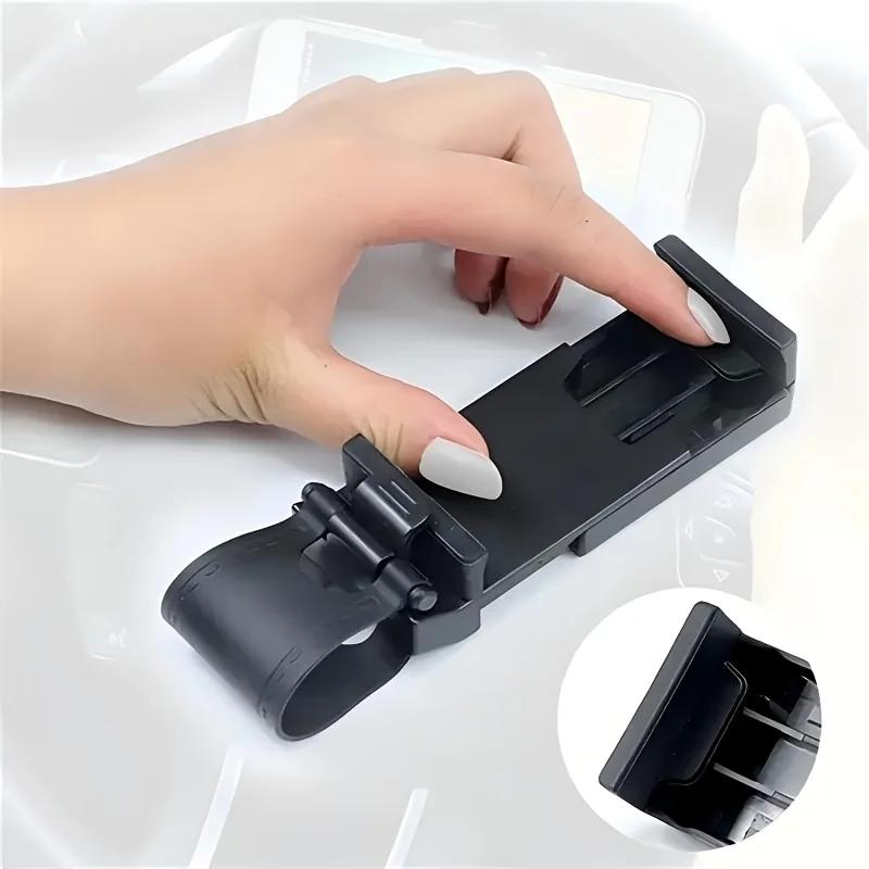 Universal Car Phone Holder, Plastic Steering Wheel Mount, Mobile-Phone Stand Support, Bike Clip Mount, Durable and Easy To Use