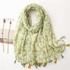 Ny Mote Sommer Kvinner Skjerf Bohemia Blomst Strand Hijab Sjal og Wraps Kvinnelig Foulard Echarpe Designer Pashmina Bandana