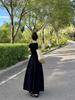 Plus Size High Waist Draping Slimming Long Skirt Dress for Chubby Girls - Casual and Versatile