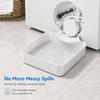 Washer Drain Pan Set with White Raised-Edge Tray and Drain Fittings for Household Laundry Room Water Control in Small Spaces