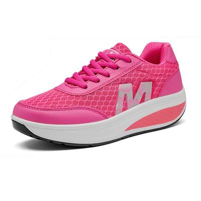 New Women's Sneakers Mesh Rocking Shoes Women's Mesh Shoes Thick-soled Platform Shoes Single Shoes Breathable and Comfortable