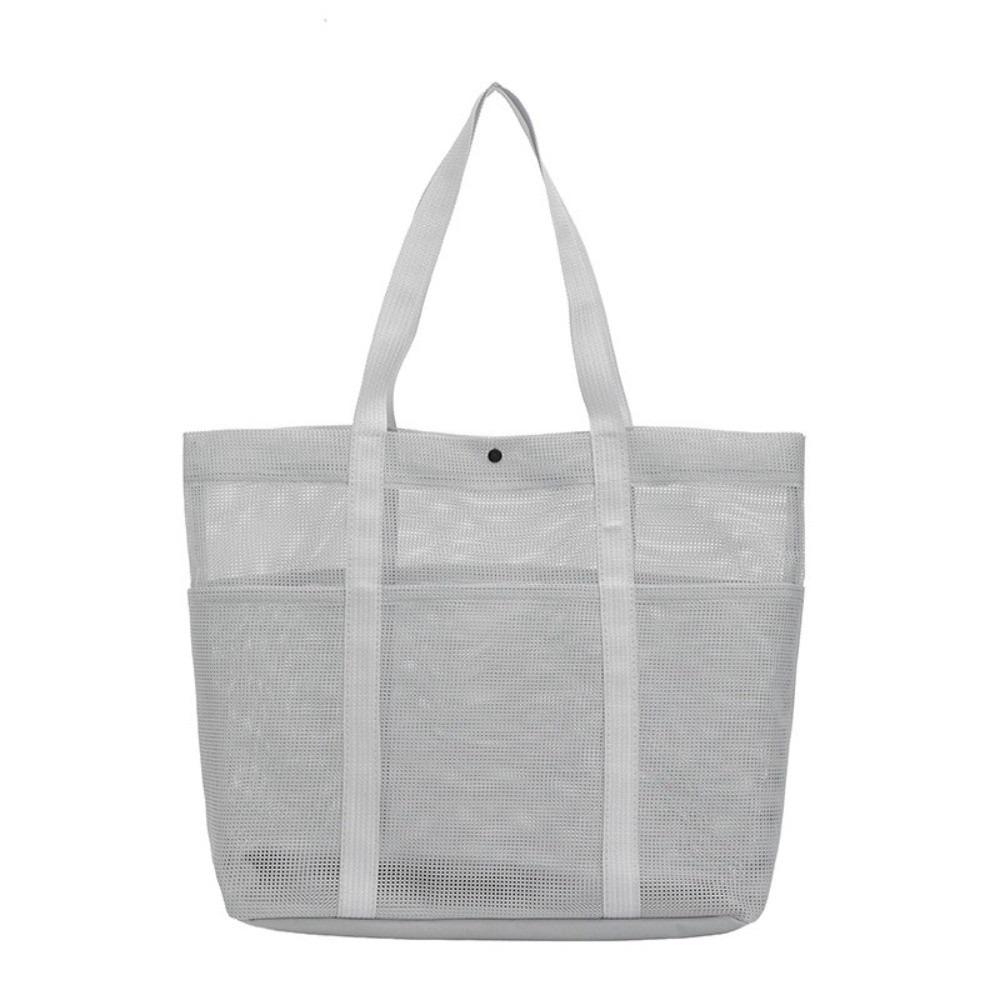 Lightweight Mesh Beach Bag Foldable Toiletries Organizer Fashion Toiletry Storage Bag Seaside