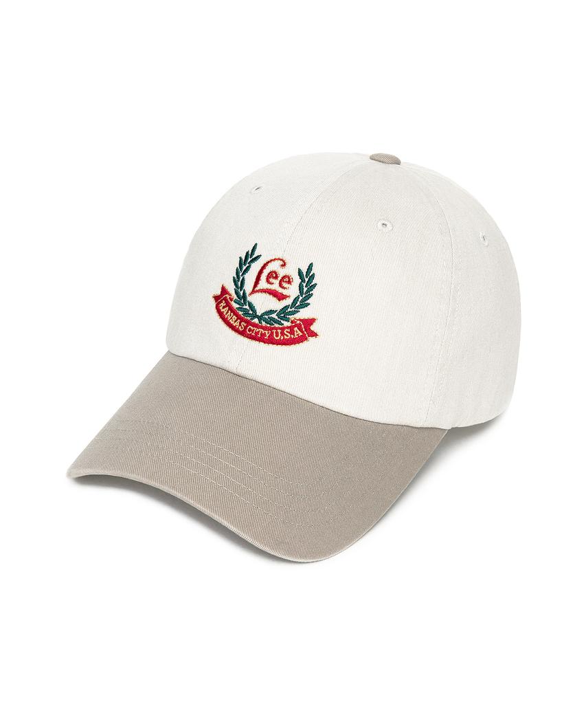 LEE Laurel Embroidery Ball Cap Beige