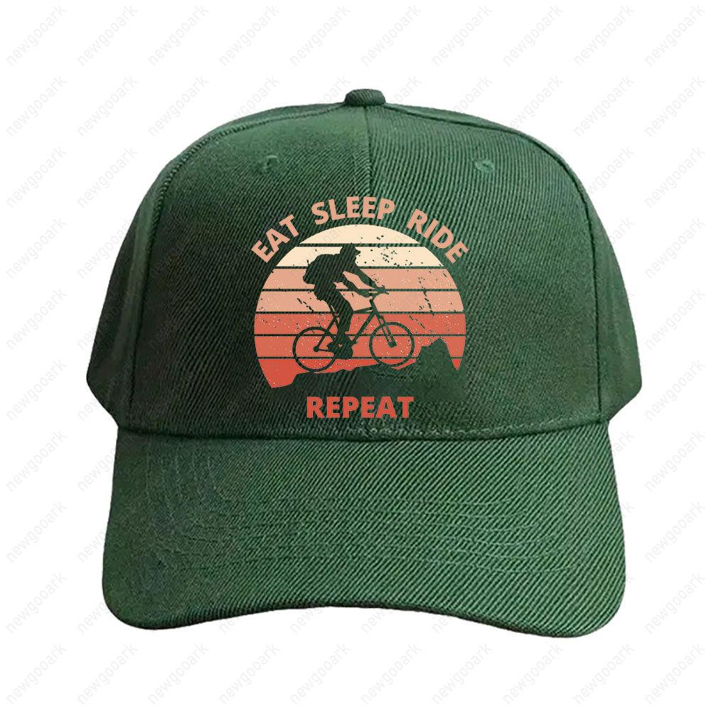 Mountain Bike Vintage Sunset Downhill Biking Cycling Biker Cap Adult Hat Casual Adjustable Printed Baseball Caps Trucker Cap Adjustable
