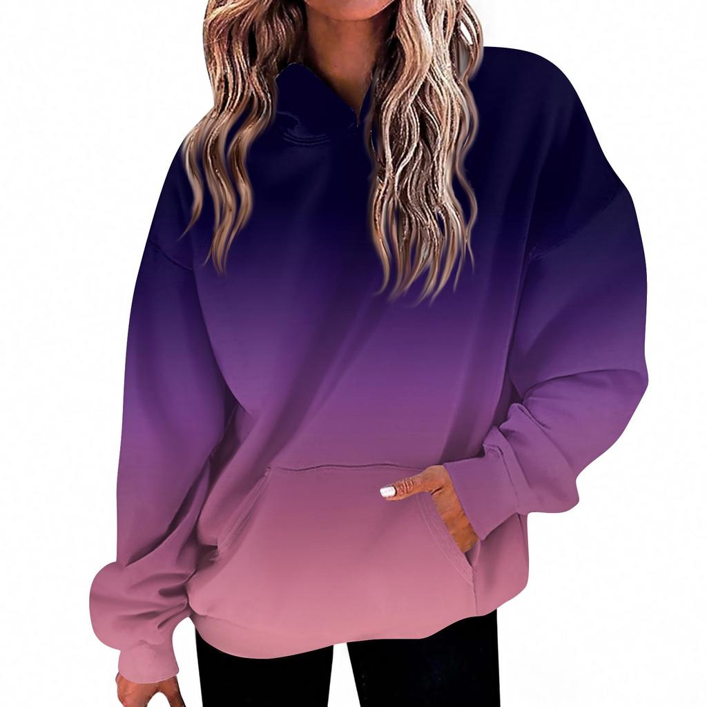 Women's Fashion Daily  Casual V-Neck Long Sleeve Printed Top