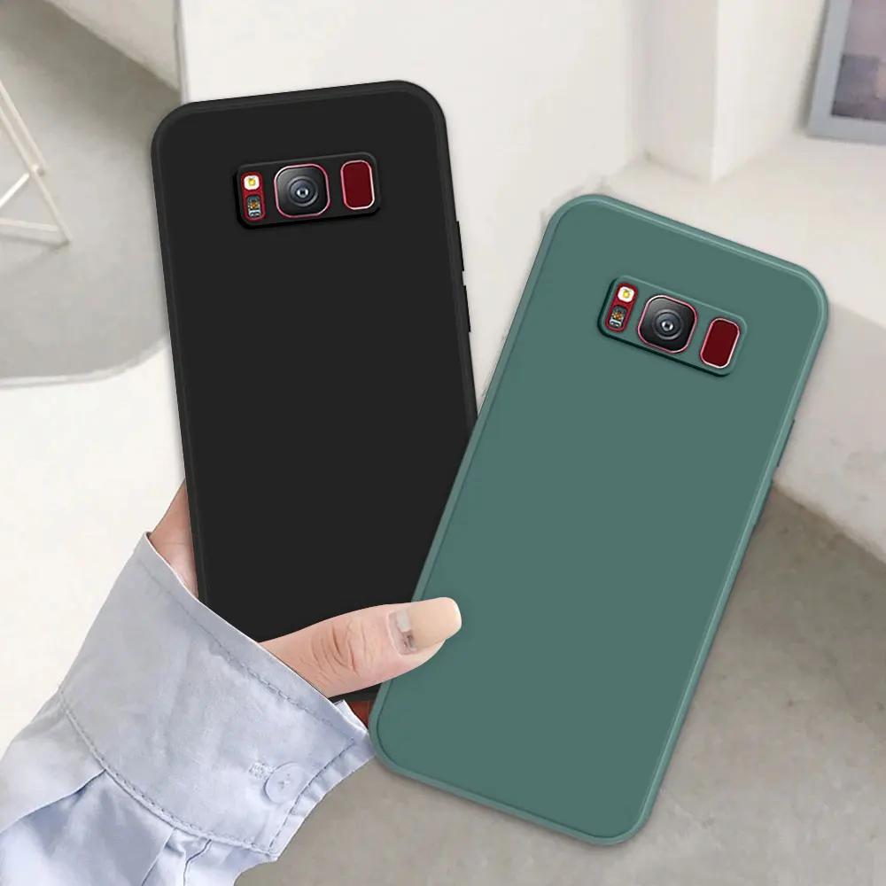 For Samsung S8 Case For Samsung Galaxy S8 Plus Coque Matte Soft Silicone Shockproof Cover For Samsung S8 Square Phone Case Funda