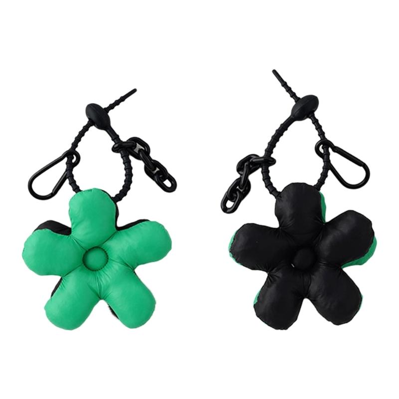 Modischer Schlüsselanhänger Schwarz Grün Partner Passende Tasche Anhänger Blume Zubehör Mann Freund Geschenk Niedliche Lanyard Schlüsselanhänger
