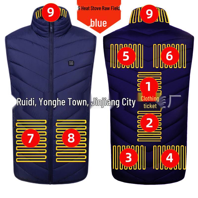 Men's Smart Heated Vest: Full Body Electric Heating with Constant Temperature