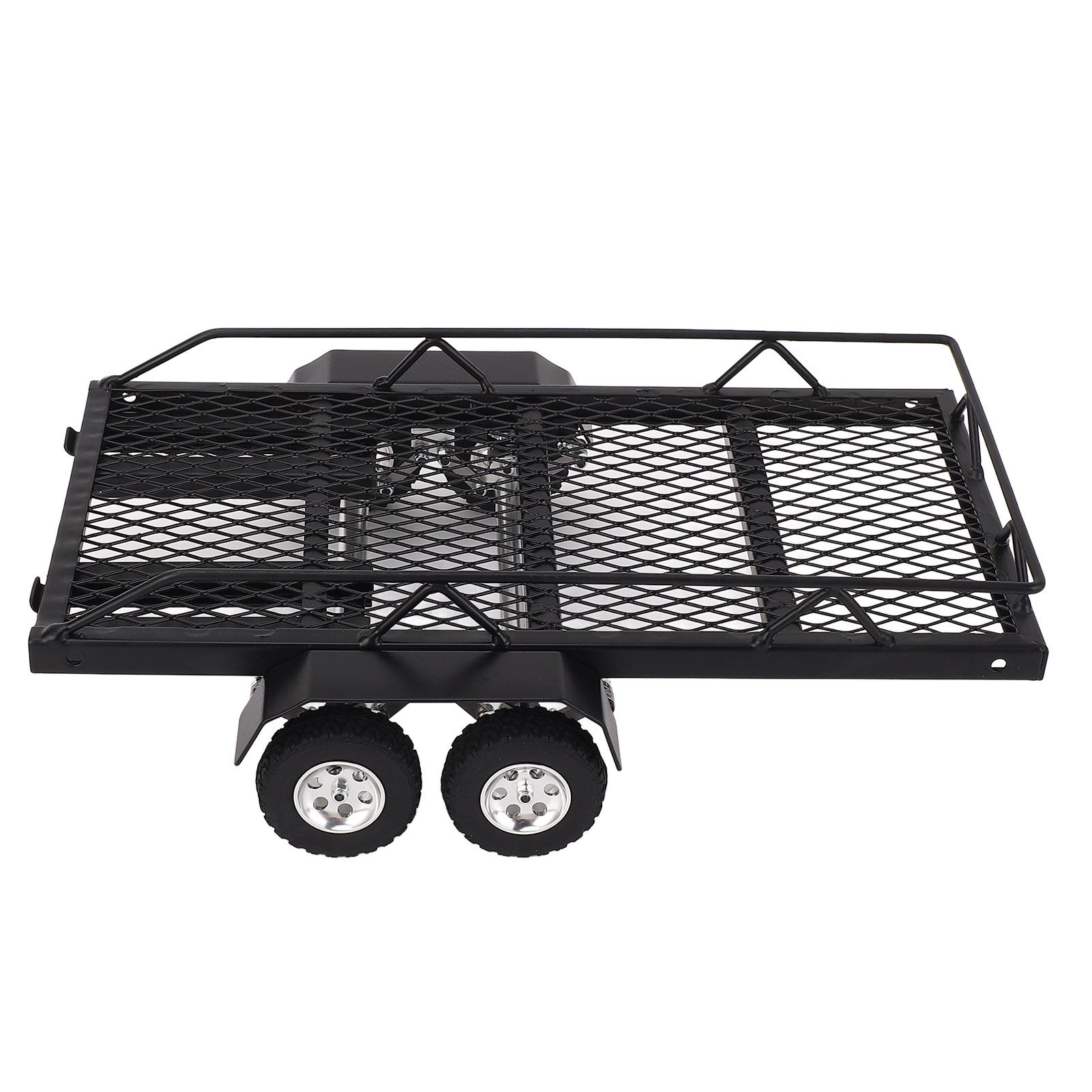 

Двовісний причіп на радіокеруванні масштабу 1:24 для буксирування за автомобілями для SCX24 для FCX24 RC гусеничні модернізовані частини