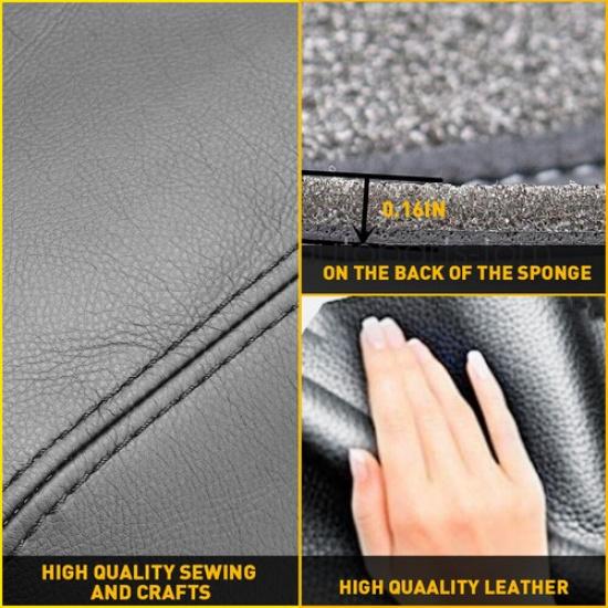 Fits 2011-2017 Odyssey Honda Leather Door Panels Armrest Cover Trim Dark Gray