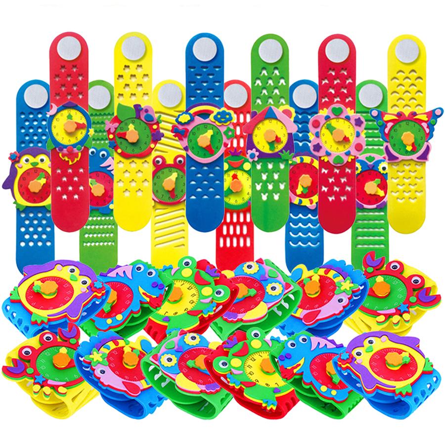 3/6pcs 20.5cm DIY Handmade Wrist Watch EVA Sponge Patch & Adhesive Backing Hand Flexibility Training Tool Office School Supplies
