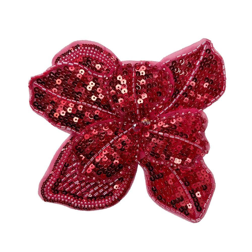 Lace Sequin Studded Clothing Corsage Three-dimensional Flower 3D Flower Patch Cloth