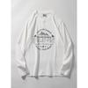Trendy Retro Print Cotton Brushed Long Sleeve T-shirt