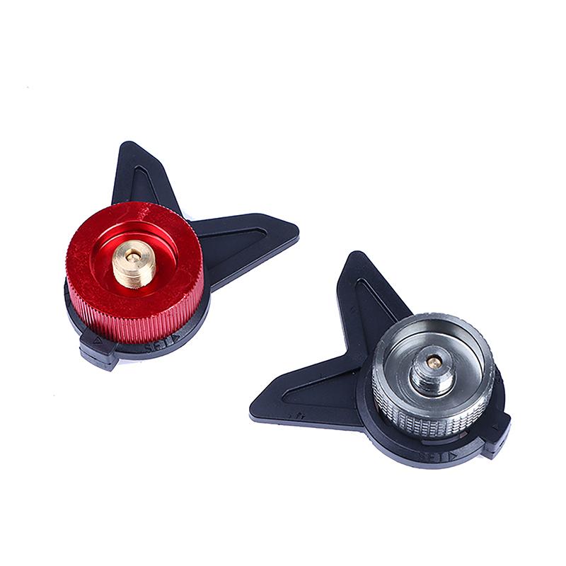Butane Adapter Gas Refill Adapter With Bracket Outdoor Camping Stove Gas Cartridge Head Conversion Adapter Gas Refill Adapter